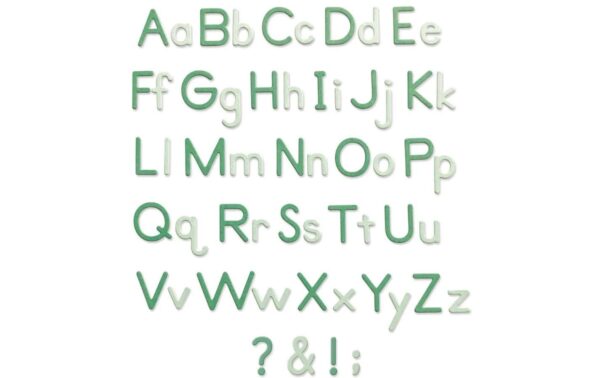 Sizzix Stanzset Buchstaben Essential Type by Lisa Jones