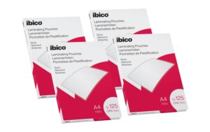 Ibico Laminierfolie A4 125 mic, 4x100 Stück, glänzend kaufen Schweiz | Mediatech.ch