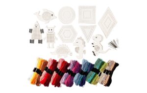 Creativ Company Stickgarn-Set mit Stickrahmen