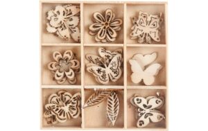 Creativ Company Streudeko Holz Schmetterling, 28 mm