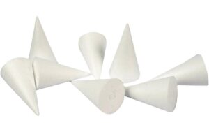 Creativ Company Styropor-Kegel H  11 cm, D 5.5 cm, 50 Stk.