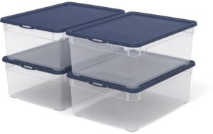 Rotho Set Box 10l CLEAR 4 tlg. 36 x 26 x 27,2