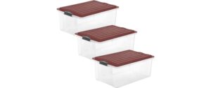 Rotho Set Box 38l COMPACT 3 tlg. 57 x 40 x 32