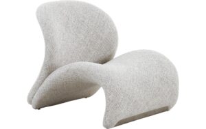 House Nordic Sessel Sofia, Sandfarben 76x72x84cm,Polyester, Schaumstoff,Sperrholz