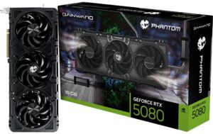 Gainward RTX5080 Phantom, 16GB GDDR7 GeForce RTX5080, 3x DP, 1x HDMI
