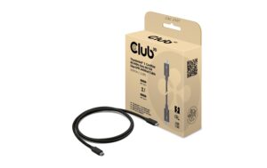 Club 3D, zertifisziertes Thunderboltabel 8K240Hz, 80/120 Gbps EPR 240W Kabel M/M 1m