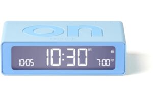 1831440 - Mediatech Lexon Digitalwecker Flip Mini LCD, inkl. USB-C Ladekabel, Hellblau