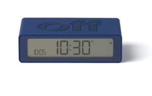 1831444 - Mediatech Lexon Digitalwecker Flip Mini LCD, inkl. USB-C Ladekabel, Dunkelblau