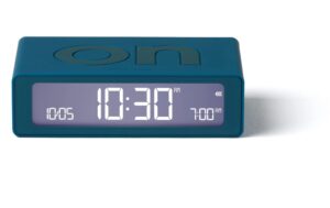 Lexon Digitalwecker Flip Mini LCD, inkl. USB-C Ladekabel, Duck Blue