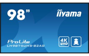 Iiyama LH9875UHS-B2AG 98, IPS, UHD, 500cd, OPS Slot, Android