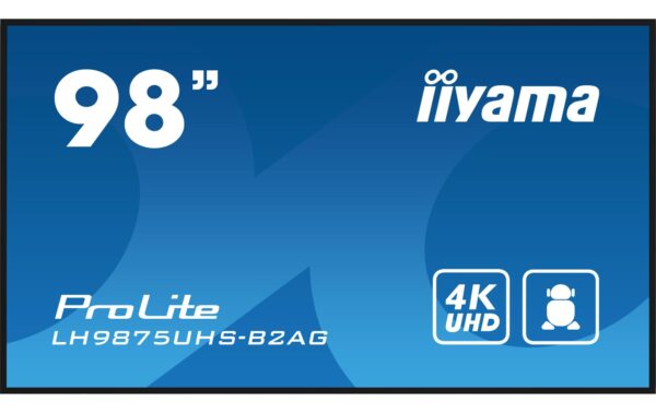 Iiyama LH9875UHS-B2AG 98, IPS, UHD, 500cd, OPS Slot, Android kaufen Schweiz | Mediatech.ch