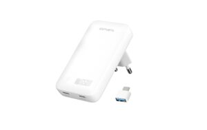 4SMARTS Ladegerät FlatPlug Slim Dual 65W GaN, 2C, weiss