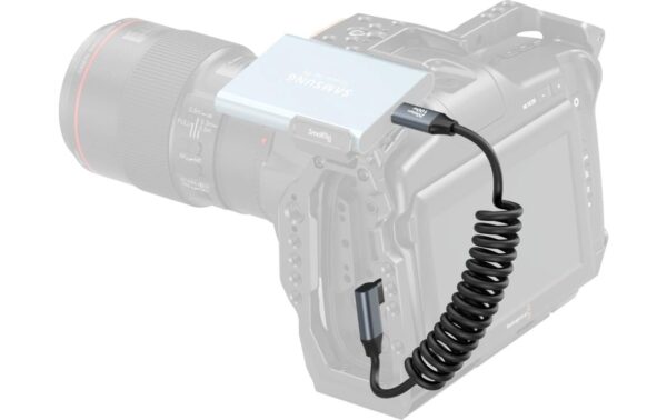 SmallRig USB-C Coiled Data Cable Straight to Angled