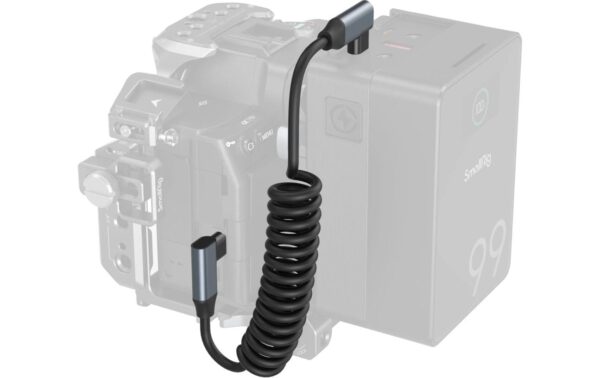 1832737_2 - Mediatech SmallRig USB-C Coiled Data Cable Angled to Angled