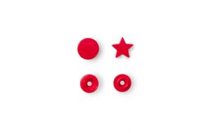 Prym Druckknopf Color Snaps Sternform, rot, 12.4 mm,  30 Stk.