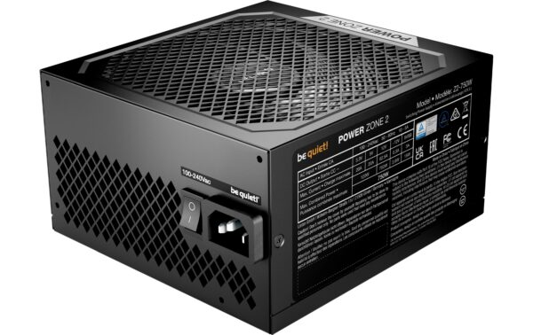 Netzteil be quiet! Power Zone 2, 750W 80+ Plat, 140mm Lüfter, ATX 3.1, 6xSATA
