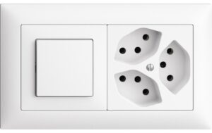 Feller EDIZIOdue UP Komb. Gr I-I Horizontal 3x T13 plus + Schalter Schema 3, weiss kaufen Schweiz | Mediatech.ch