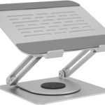 Icy Bo Tablet und Notebook Halter IB-NH300- höhenverstellbar, rutschfest, rotierbar,Alu