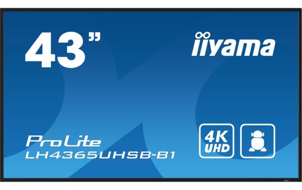 Iiyama LH4365UHSB-B1 43, IPS, UHD, 800cd, Android kaufen Schweiz | Mediatech.ch
