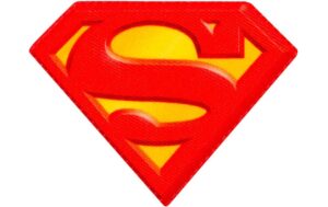 Monoquick Aufbügelbild Midi Superman LOGO 6 x 7.8 cm