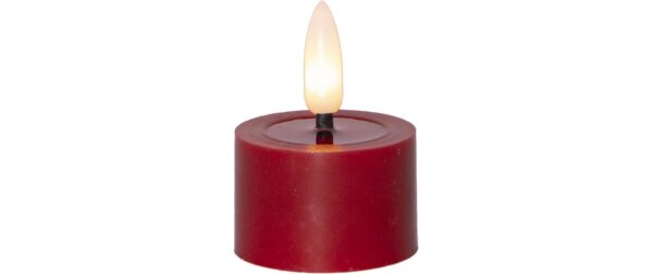 1838928_1 - Mediatech Star Trading LED Teelicht 2 Pack Flow Indoor, Rot, 5cm Höhe, Timerfunktion