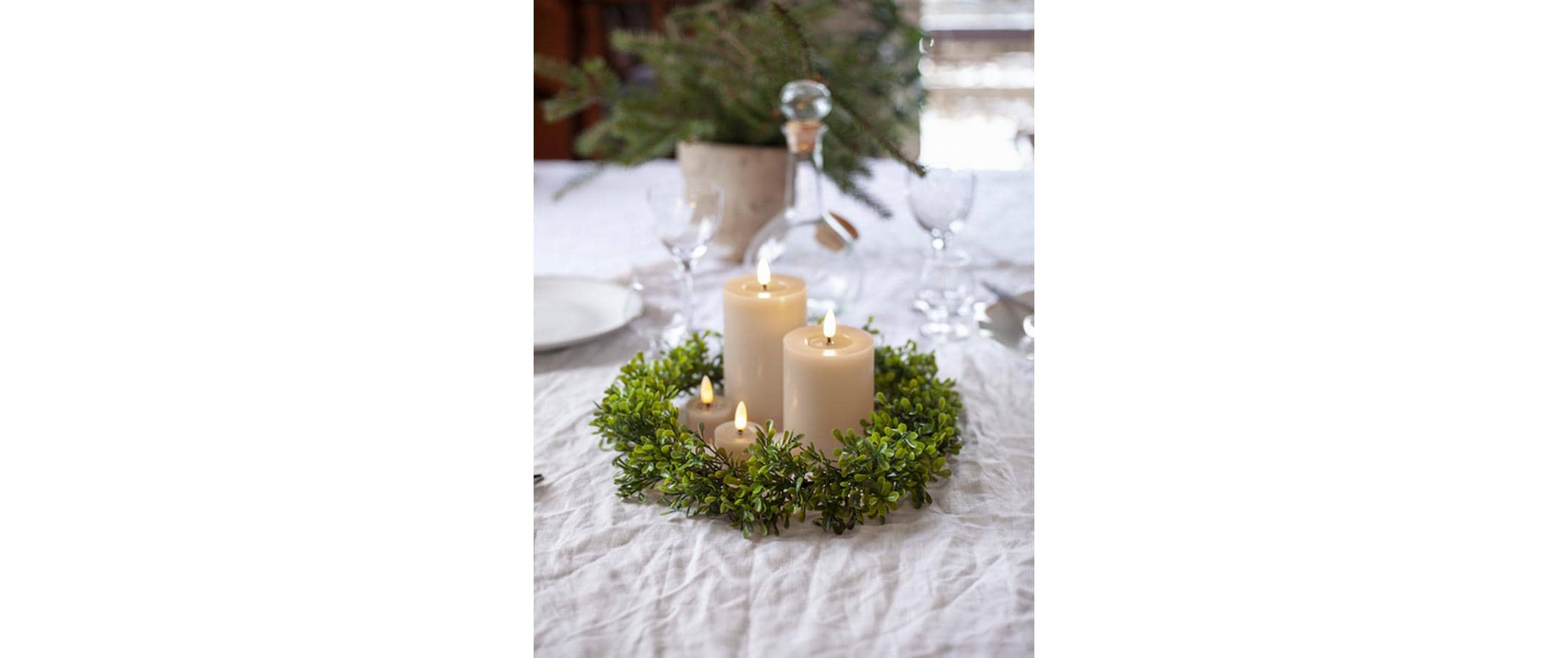 1838929_3 - Mediatech Star Trading LED Teelicht 2 Pack Flow Indoor, Beige, 5cm Höhe, Timerfunktion