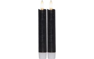 Star Trading LED Dinner Kerze 2P Flamme Indoor, Schwarz, 15 cm höhe, Timerfunktion kaufen Schweiz | Mediatech.ch