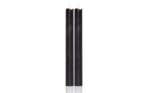 Star Trading LED Dinner Kerze 2P Flamme Indoor, Schwarz, 25 cm höhe, Timerfunktion kaufen Schweiz | Mediatech.ch