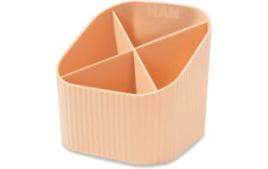 HAN Stifteköcher Re-X-LOOP 4 Fächer, recyceltes Material, orange