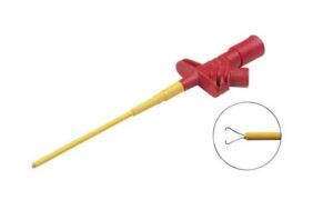 Velleman HM6410S Klemmprüfspitze rot 4mm-Buchse, Schraubanschluss, Kleps 2600