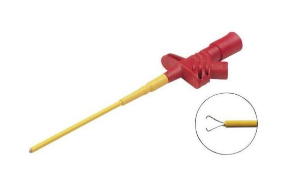 Velleman HM6410S Klemmprüfspitze rot 4mm-Buchse, Schraubanschluss, Kleps 2600