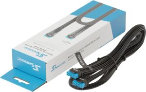 Kabel Seasonic SS-16P-12V-2x6-600 schwarz, High Current Terminal connectors