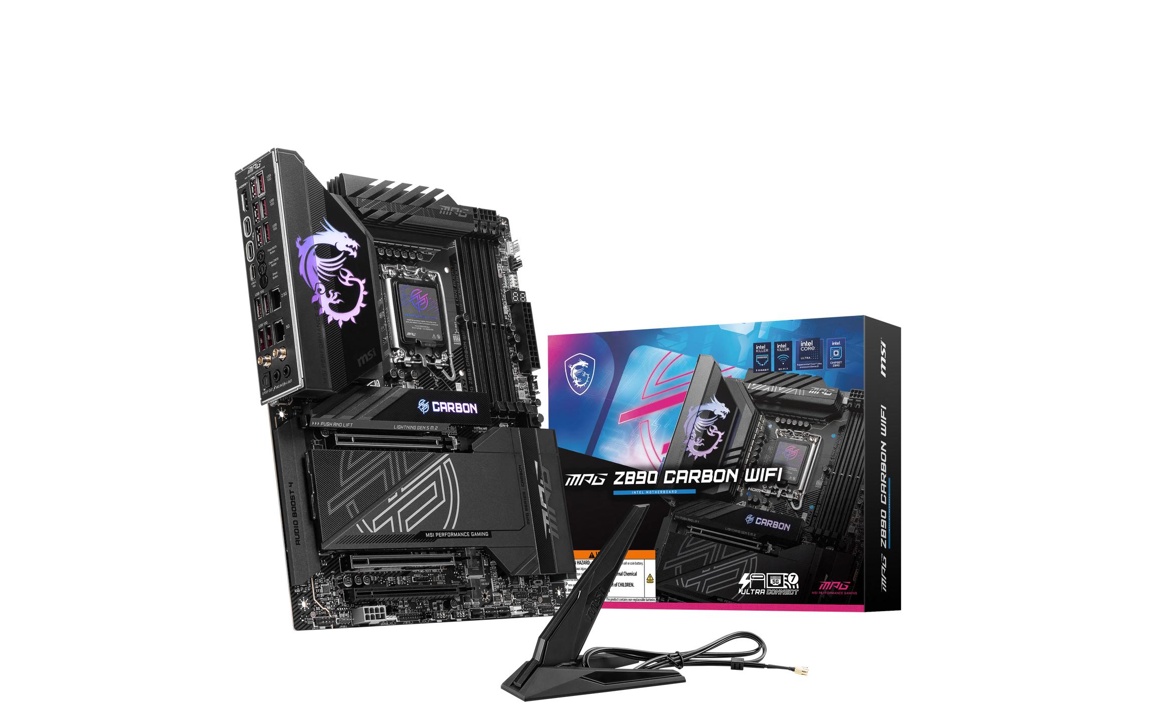 MSI MPG Z890 CARBON WIFI, LGA1851, ATX Intel Z890, 4x DDR5, PCIe 5.0, HDMI