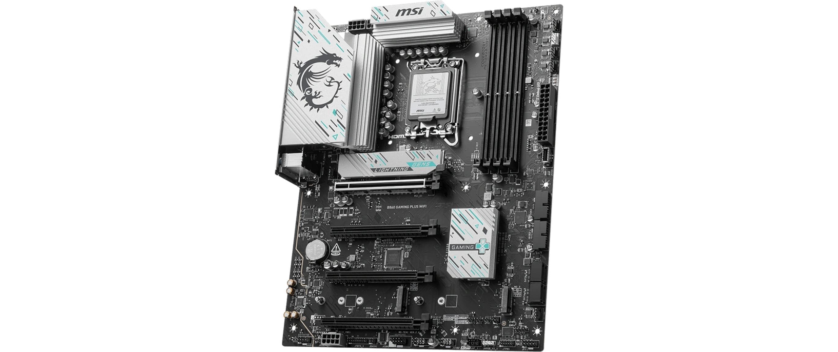 1841371_2 - Mediatech MSI B860 GAMING PLUS WIFI, LGA1851, ATX Intel B860, 4x DDR5, PCIe 5.0, HDMI, DP