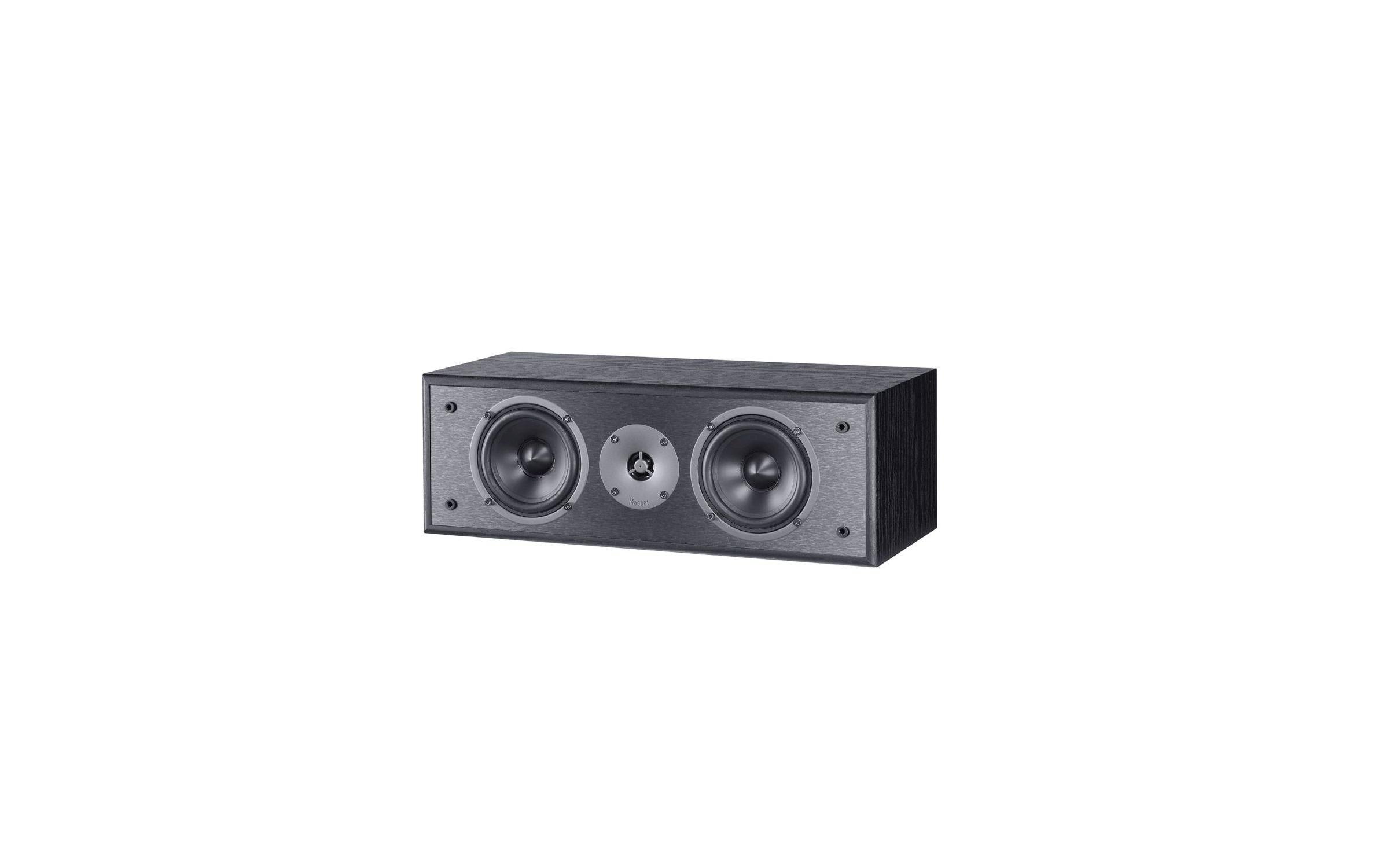 Magnat Centerlautsprecher MONITOR S12C Schwarz, 2-Wege, Doppelbass-Bestückung