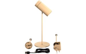 Konstsmide Multi USB-Tischleuchte Sand LED 2200/3000K, Dimmbar / IP54