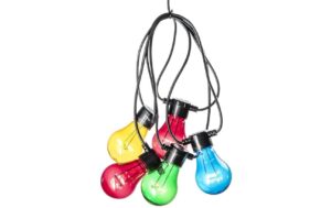 Konstsmide LED Party Lichterkette bunt 5x LED bunt, exkl. 4x AA, Timer 6h