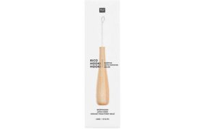 Rico Hooki Hooki Knüpfhaken 10 cm 5 mm, für Knüpfstramin, 15 Loch