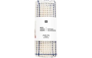 Rico Design Knüftstramin 20 Loch 10 cm, 44.5 x 44.5cm, 60 % PES, 40 % CO