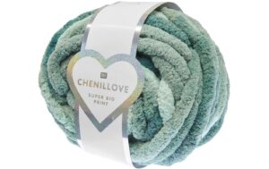 Rico Wolle Chenillove Super Big Print efeu, 300 g, 36 m, 100 % PES