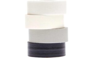 Rico Washi Tape Set, schwarz & weiss 15 mm, Rolle 10 m, FSC Mix