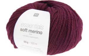 Rico Essentials Soft Merino aran brombeere, 50 g, 100 m, 100 % WO