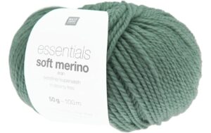 Rico Essentials Soft Merino Aran lind, 50 g, 100 m, 100 % WV