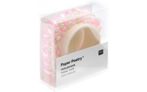 Rico Washi Tape Perlen, Herzen, pastell 1.9 x 50 cm