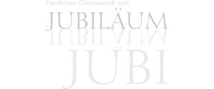 ABC Glückwunschkarte Jubiläum Format B6, 125 x 176 mm, mit Couvert