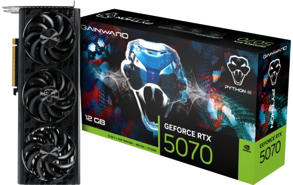 Gainward RTX5070 Python III, 12GB GDDR7 GeForce RTX5070, 3x DP, 1x HDMI kaufen Schweiz | Mediatech.ch