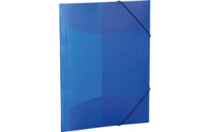 Herma Sammelmappe A4 Transluzent dunkelblau Polypropylen, Gummispanner, 3 Innenklappen
