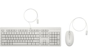 HP 225 Tastatur-Maus Set Weiss Wired,USB-A,1200 DPI
