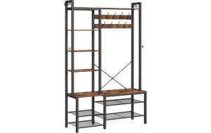 Vasagle Garderobe mit Schuhregal & Ablage 40x120x190 cm (TxBxH), Traglast versch.