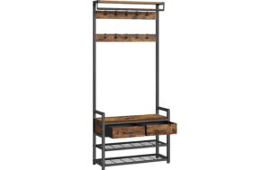 Vasagle Garderobe mit Schuhregal 80x30x181 cm (BxTxH), Traglast versch.